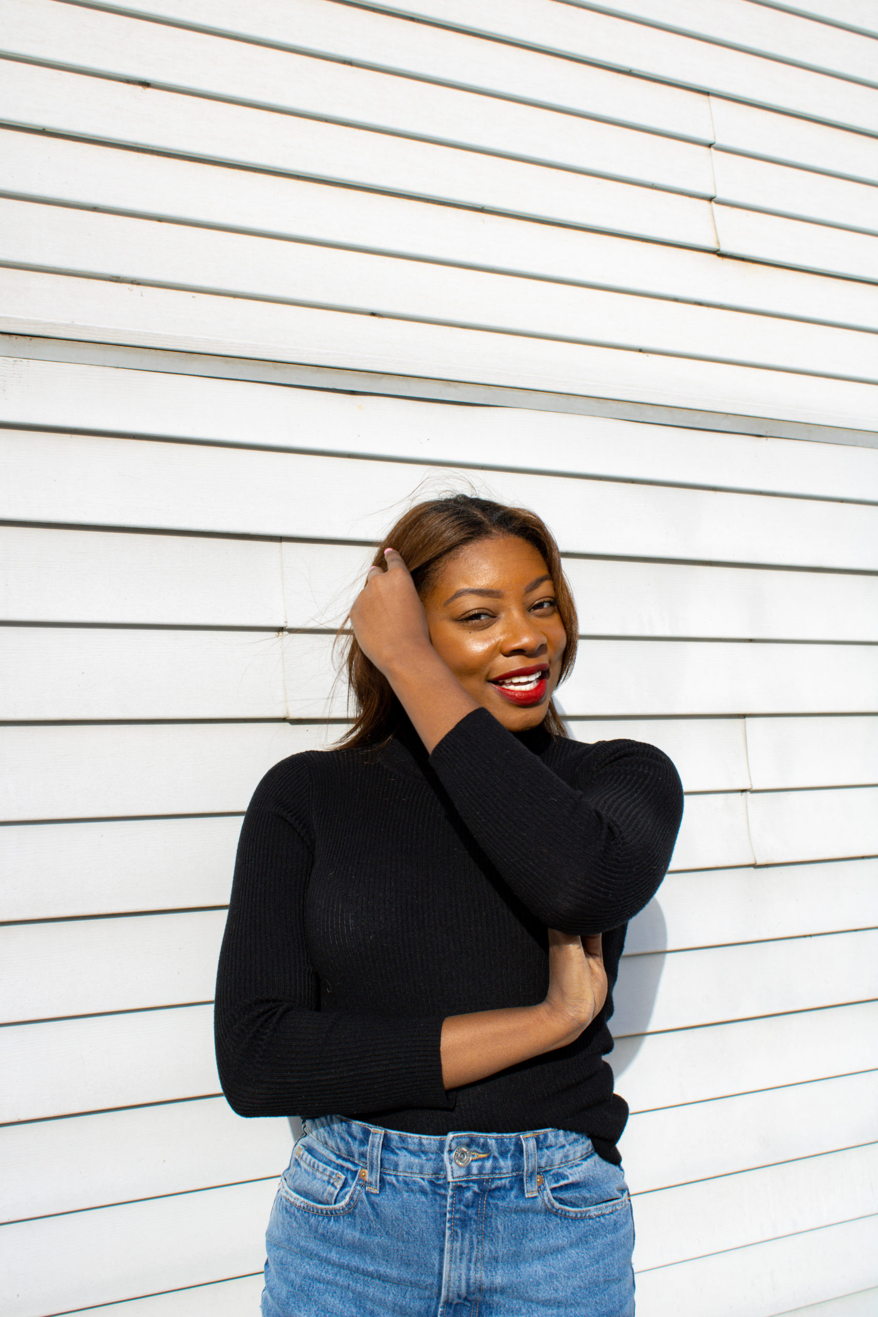 Headshots of Black Women on white backgrounds